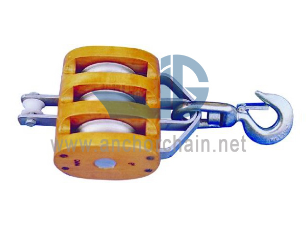 American Wooden Block Triple Kanthi Rotating Hook Type