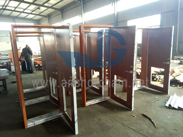 B15 lan B0 Single-Leaf Pintu Baja Tahan Api