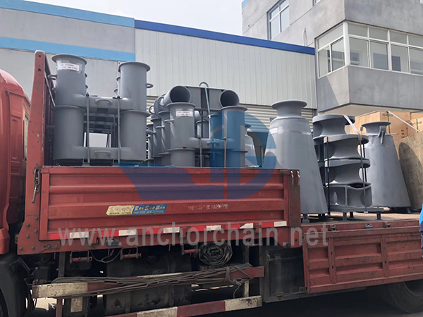 DIN81907-1997 Marine Mooring Fairleads Roller Kanthi Pedestal