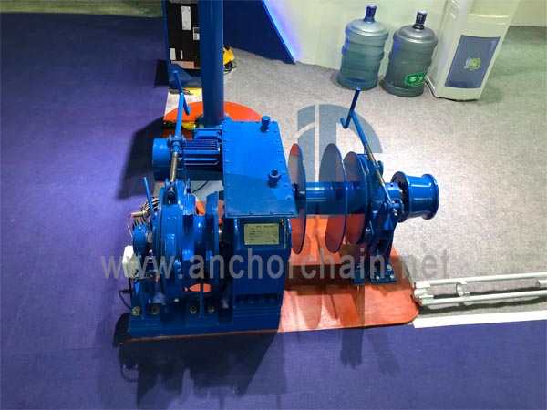 Double Shaft Type Electric Gabungan Windlass Mooring Winch