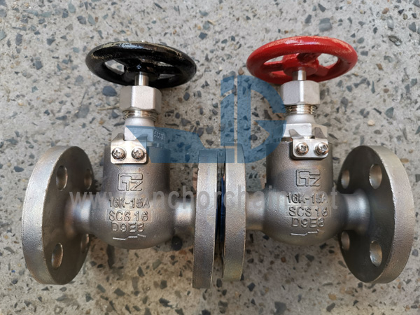 JIS F 7351 5K SCS16 Stainless Steel Screw Down Priksa Globe Valves