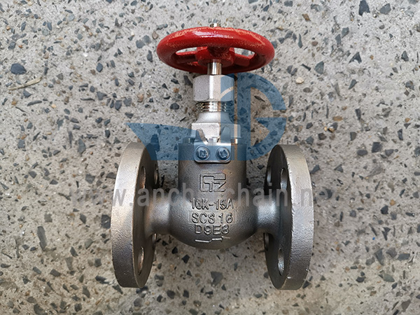 JIS F 7352 SCS16 Stainless Steel Screw-Down Priksa Angle Valves