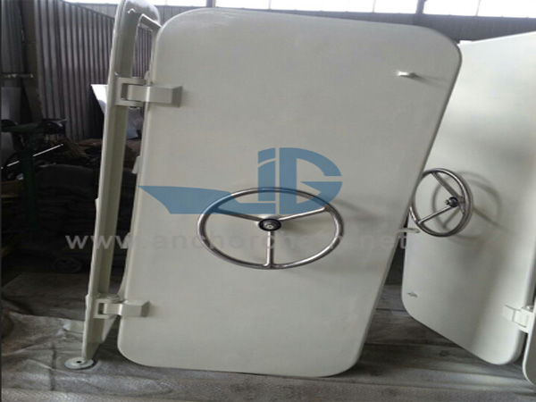 Marine Aluminium Cepet Lawang Weathertight karo Handwheel Tengah
