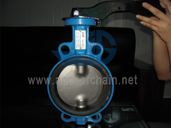 Katup Kupu-kupu Wafer Baja Cor Laut JIS F7480 5K 10K 16K