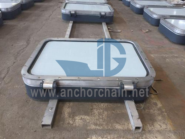 Marine Kelas A60 Welded Fireproof Rectangular Window