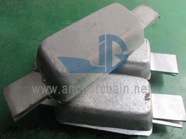 Welding Jinis Seng Anode kanggo Kapal Hull