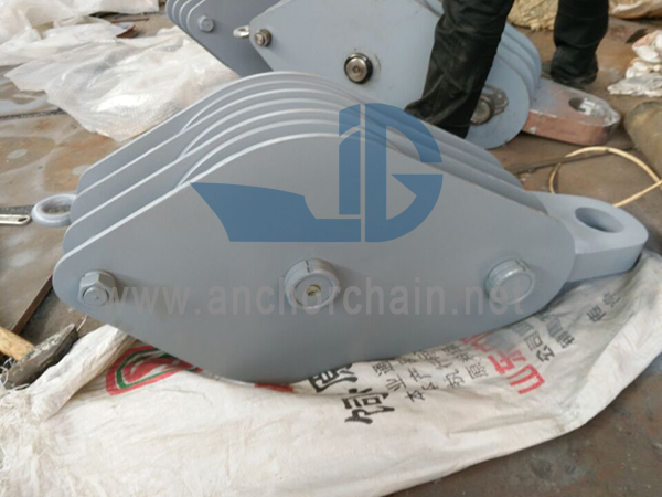 ZHC Series Double Sheave Wire Rope Block kanggo Ship-kembar Pancing